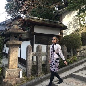 J. CREW FACTORY pastel floral long slv dress SMALL